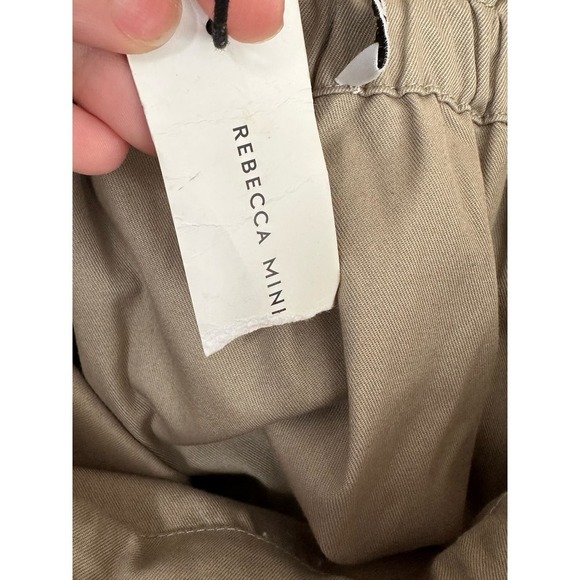 Rebecca Minkoff Beige Paperbag Bradley Paperbag Skirt Size Medium - Picture 8 of 14